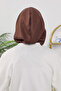 Women's Ready-To-Wear Bonnet with Winter Hood and Closure Feature, Brown, B-89O - 8