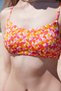 X Cornetto Multicolor Patterned Retro Bralet Bikini Top - 5