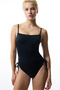 Black Strapless Underwire Swimsuit