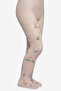 Girl's Pretty Mini Forest Powder Pink Pantyhose - 2
