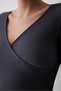 Anthracite Collar Detail Long Sleeve Bodysuit - 4