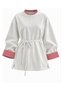 Striped Cuff Detailed Oversize Sweatshirt Tunic - 2