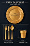 10-Piece Luxury Hard Plastic Party Birthday Presentation Invitation Engagement Promise Plate Cup Fork Spoon Knife Set - 2