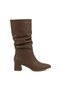 Pitay Premium Bellows Mink Thick Heeled Boots - 2