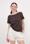 Boat Neck Basic T-Shirt P1805
