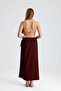 Aquila Linen Pareo Burgundy Skirt - 7