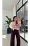Loviy Heart Embroidered Knitwear Pink - 2