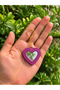 Mirrored Heart Keychain - Bag Ornament Charm