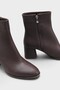 Isabella Round Toe Side Zipper Mid Heel Women's Boots - 2