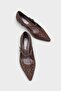 Gerta Hand Knitted Pointed Toe Mary Jane Shoes - 2