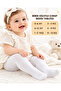 2 Pieces Baby Pantyhose Cotton Soft - Ecru - 2