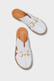 Vivyanne Genuine Leather Flat Heeled Women's Sabo Slippers - 2