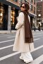 Soft Feel Women's Scarf – Soft Textured Wide Oversized Tassel Shoulder Shawl - 3