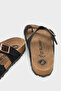 Double Buckle Flip-Flop Flat Heeled Women's Slippers - 5