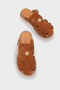 Cheri Genuine Suede Gladiator Wedge Heel Women's Slippers - 5