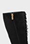 Suzanne Pointed Toe Lace-Up Side Zipper Stylish Women's Boots with Medium Heel - 5