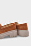 Ashlee Oval-Toe Tasseled Trak Sole Suede Women's Loafers - 6
