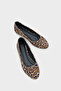 Bloom Genuine Leather Bow Round Toe Women's Ballerinas - 6