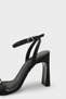 Bessy Square Toe High Heeled Women's Shoes with Metal Accessories and Ankle Strap - 3