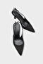 Moina Pointed Toe Mid-Heeled Women's Shoes with Back Strap - 5