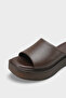 Rachael Genuine Leather Wedge Heel Women's Slippers - 4