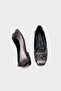 Agnes Stylish Babet with Metallic Toe and Stone Buckle - 3