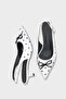 Valencia Pointed Toe Open Back Mid-Heeled Women's Shoes - 4