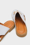 Vivyanne Genuine Leather Flat Heeled Women's Sabo Slippers - 5