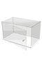 H30cm LW40x20cm 1pc Clear Acrylic Display Case,Display Box Stand with White Base,with Door, Dustproo - 7