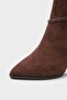 Isabella Buckle Pointed Toe Stylish Women's Heeled Boots - 5