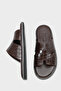 Wendell Wide-Strapped Genuine Leather Men's Slippers - 3