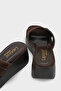 Genuine Leather Suede Wedge Heeled Women's Sandals - 5