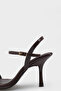 Reggi Square Toe Metal Single Strap Mid-Heel Ankle Strap Women's Shoes - 5