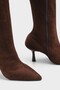 Lucia Stretch Pointed Toe Side Zipper High Heeled Stylish Women's Boots - 2