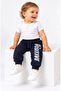 Onymino Children's Navy Blue Positive Printed Sweatpants - 4