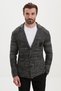 Gray Slim Fit Wool Men's Knitwear Jacket Anthracite - 32214.17K