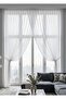 Bow-Tie Pleated Decorative Double-Row Curtain for Kitchen, Balcony and Living Rooms (Special Design.)