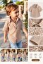 Baby Boy Poti Checked Cotton Shirt