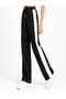 Relax Time Women's Oversize Elastic Waist Side Pockets Wide Leg Sweatpants Comfortable Fit Casual Style Black - 4