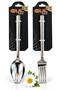 12 Piece 6 Person Dinner Spoon Dinner Fork Set Plain Model 18/0 Quality
