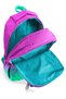 Pink Water Green Color Transition Three Compartment School Backpack 23664 - 7