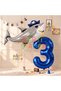 Pirate Shark and 3 Years Old Balloon Set Pirate Shark Concept Birthday Foil Balloon Set