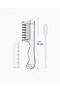 1 Piece Metal Tip Comb with Chamber for Hair Serum and Care Oil Application, Transparent - 5