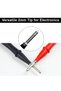 ZIBOO TP1 Slim-Reach Flat Blade Test Probes with Stainless Steel Tip, 1000V Voltage, 10A Current Use - 4
