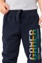 Boy's Bottom Sweatpants Gamer Colorful Printed Navy Blue - 5