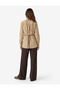 Long Sleeve Striped Belted Oversize Shirt - 3