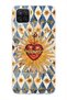 Samsung Galaxy A22 / M22 / M32 Compatible Vintage Sun and Heart Pattern Transparent Phone Case