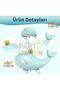 Cute Green Whale 6 Years Old Balloon Set, Sea Ocean Creatures Theme Balloons and Cream Number Balloons - 4