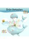 Cute Green Whale 4 Years Old Balloon Set, Sea and Ocean Creatures Theme Balloons and Pink Number Balloons - 4