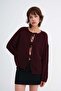 Lace-Up Front Knitwear Cardigan H3493 - 4